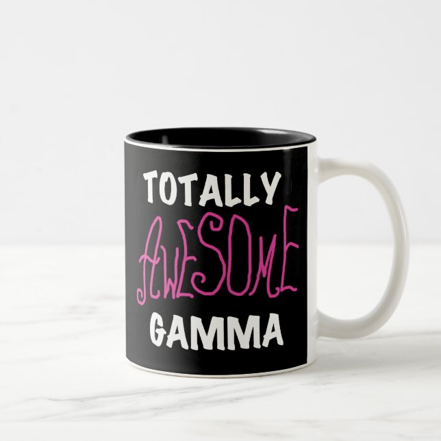 Totally Awesome Gamma Pink Tshirts and Gifts Two-Tone Coffee Mug (Right)