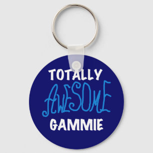 Totally Awesome Gammie Blue T-shirts and Gifts Keychain
