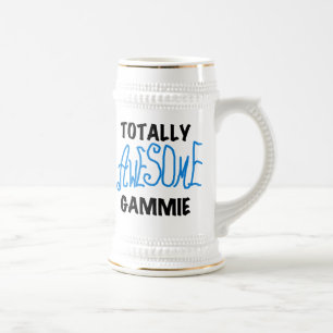 Totally Awesome Gammie Blue Tshirts and Gifts Beer Stein