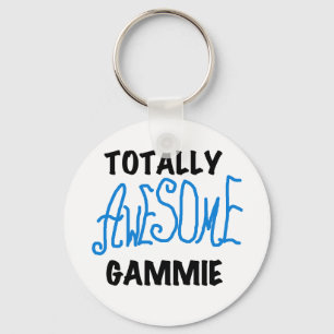 Totally Awesome Gammie Blue Tshirts and Gifts Keychain
