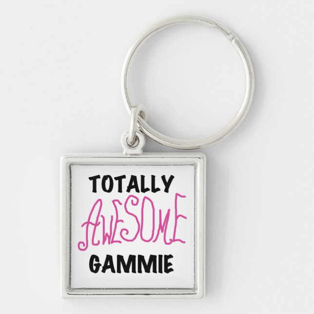Totally Awesome Gammie Pink T-shirts and Gifts Keychain (Front)