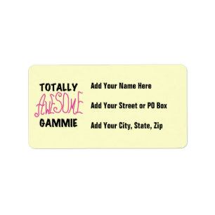Totally Awesome Gammie Pink T-shirts and Gifts Label