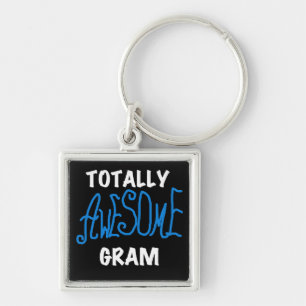 Totally Awesome Gram Blue Tshirts and Gifts Keychain