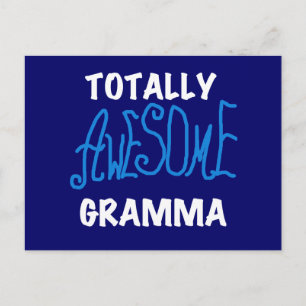 Totally Awesome Gramma Blue T-shirts and Gifts Postcard