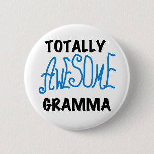 Totally Awesome Gramma Blue Tshirts Gifts 2 Inch Round Button
