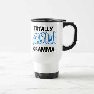 Totally Awesome Gramma Blue Tshirts Gifts Travel Mug