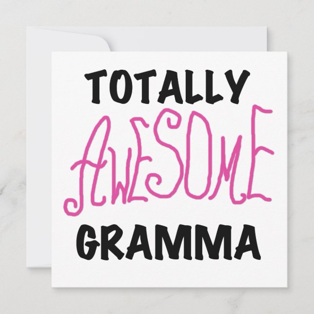Totally Awesome Gramma Pink Tshirts Gifts (Front)