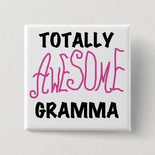 Totally Awesome Gramma Pink Tshirts Gifts 2 Inch Square Button