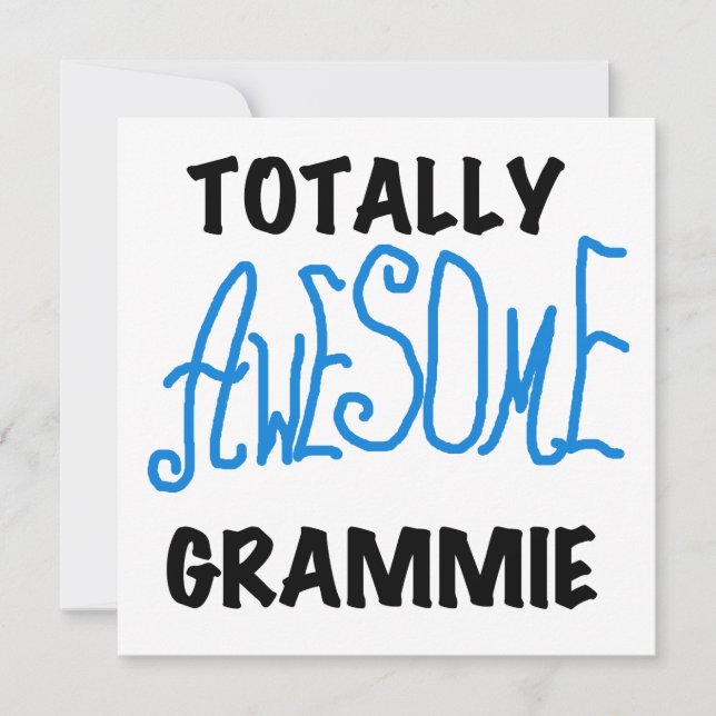 Totally Awesome Grammie Blue T-shirts Gifts (Front)