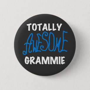 Totally Awesome Grammie Blue Tshirts Gifts 2 Inch Round Button