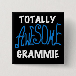 Totally Awesome Grammie Blue Tshirts Gifts 2 Inch Square Button