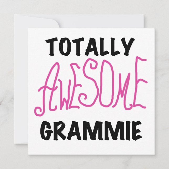 Totally Awesome Grammie Pink T-shirts Gifts (Front)