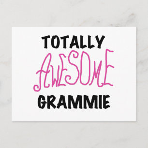 Totally Awesome Grammie Pink T-shirts Gifts Postcard