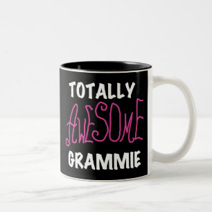 Totally Awesome Grammie Pink T-shirts Gifts Two-Tone Coffee Mug