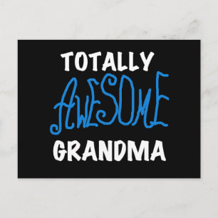 Totally Awesome Grandma Blue Tshirts and Gifts Postcard