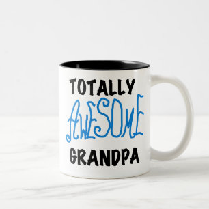 Totally Awesome Grandpa T-shirts and Gifts Two-Tone Coffee Mug