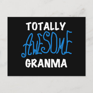 Totally Awesome Granma Blue T-shirts and Gifts Postcard