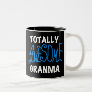 Totally Awesome Granma Blue T-shirts and Gifts Two-Tone Coffee Mug