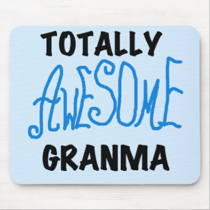 Totally Awesome Granma Blue Tshirts Gifts Mouse Pad