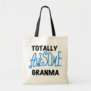 Totally Awesome Granma Blue Tshirts Gifts Tote Bag