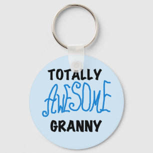 Totally Awesome Granny Blue Tshirts and Gifts Keychain