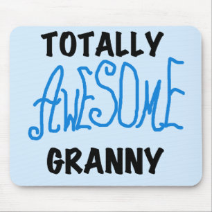Totally Awesome Granny Blue Tshirts and Gifts Mouse Pad