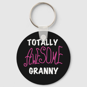 Totally Awesome Granny Pink Tshirts and GIfts Keychain