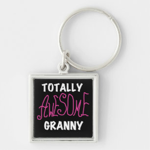 Totally Awesome Granny Pink Tshirts and GIfts Keychain