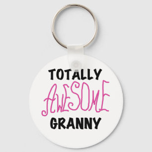 Totally Awesome Granny Pink Tshirts and GIfts Keychain