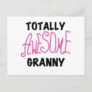 Totally Awesome Granny Pink Tshirts and GIfts Postcard