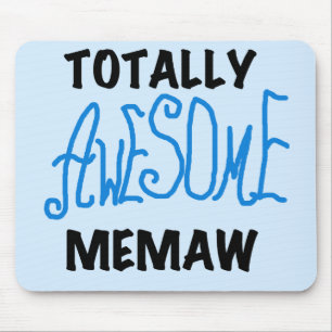 Totally Awesome Memaw Blue Tshirts and GIfts Mouse Pad