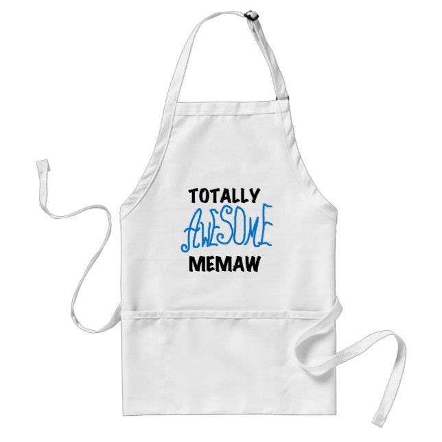 Totally Awesome Memaw Blue Tshirts and GIfts Standard Apron (Front)