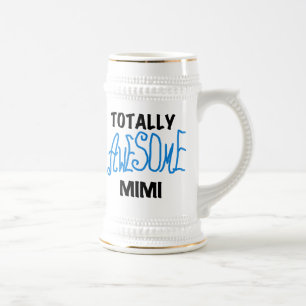 Totally Awesome Mimi Blue Tshirts and Gifts Beer Stein