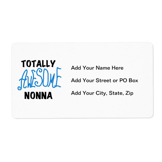 Totally Awesome Nonna Blue t-shirts and Gifts (Front)