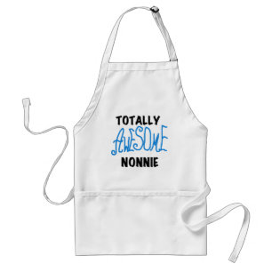 Totally Awesome Nonnie Blue Text Tshirts and Gifts Standard Apron