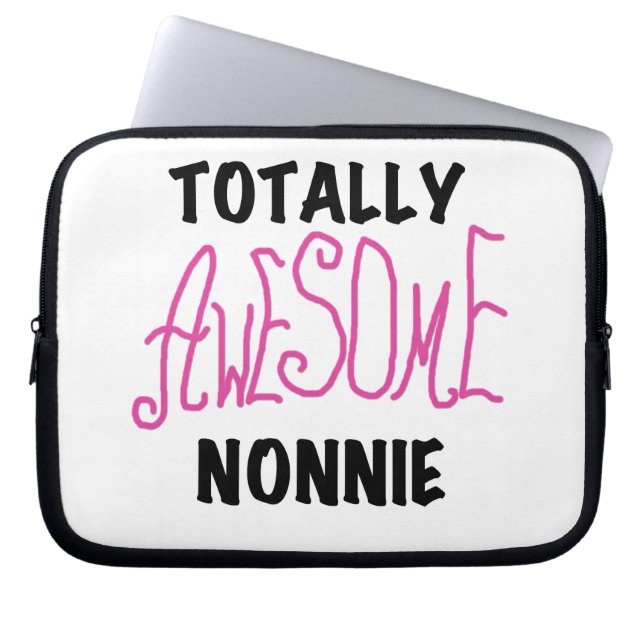 Totally Awesome Nonnie Pink Tshirts and Gifts Laptop Sleeve (Front)