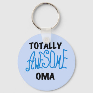 Totally Awesome Oma Blue T-shirts and Gifts Keychain