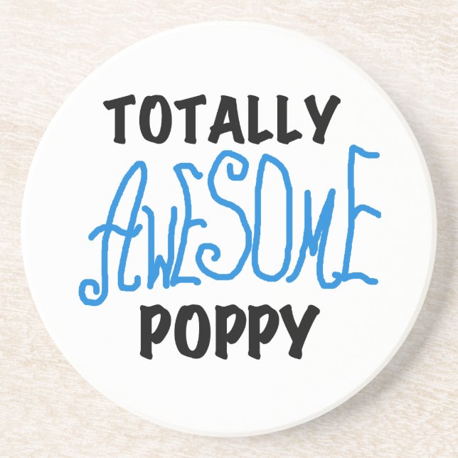 Totally Awesome Poppy T-shirts and GIfts Coaster (Front)