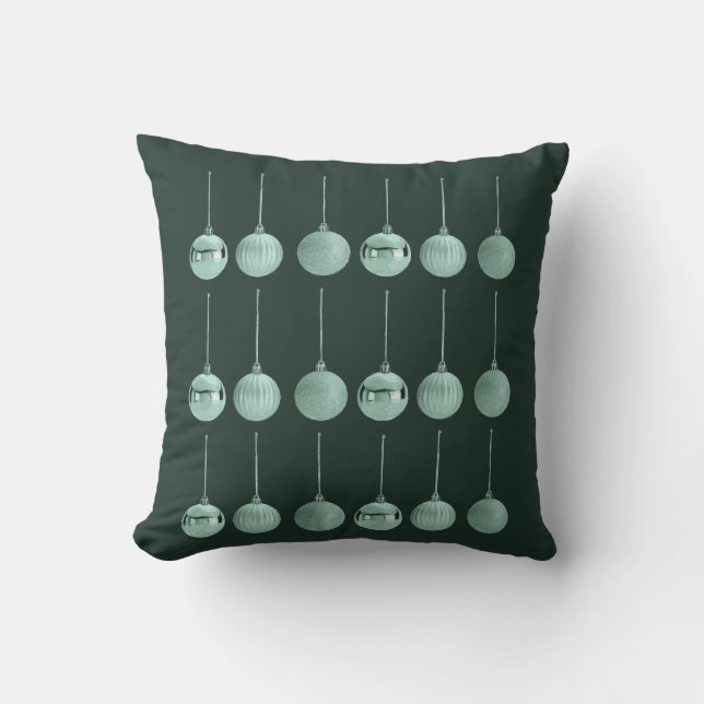 Totally Baubled Christmas Ornament Vector Design  Throw Pillow (Front)