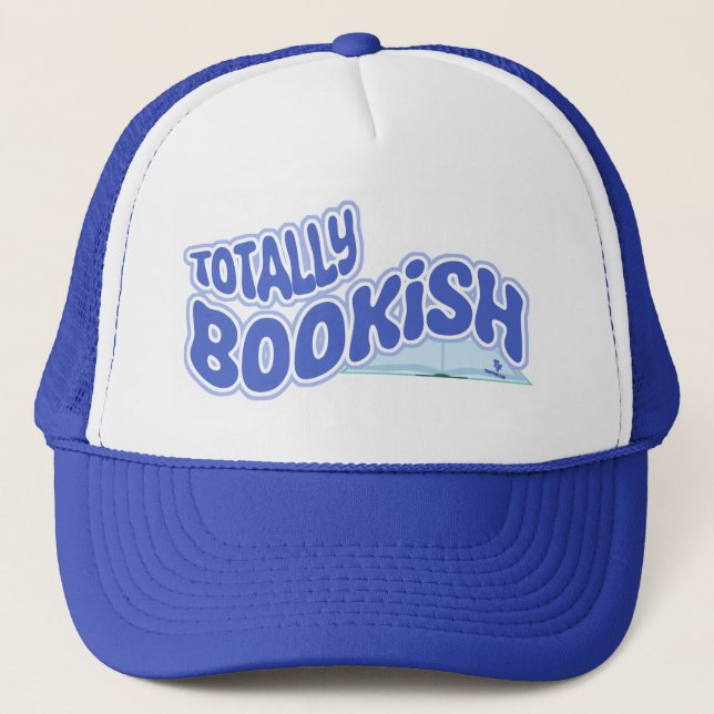 Totally Bookish Book Lover Fun Reading Design Trucker Hat (Front)
