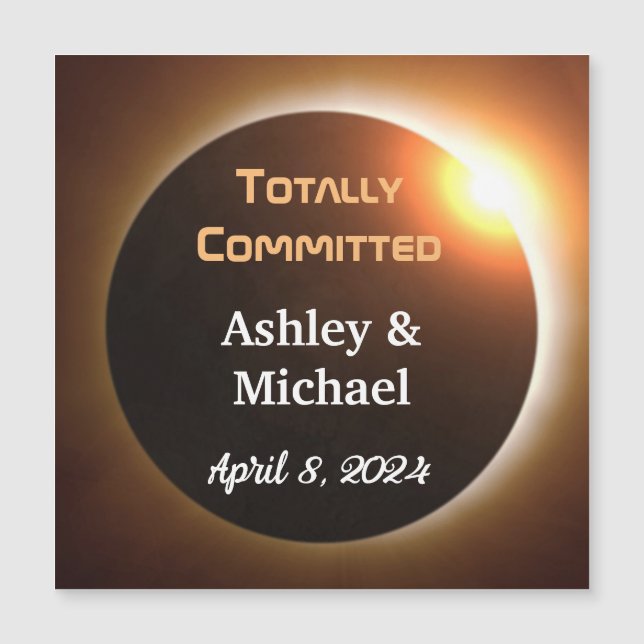 Totally Committed Eclipse Theme Wedding (Front)