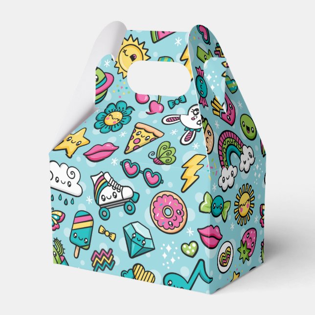 Totally Cute Doodles favour boxes (Front Side)
