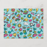 Totally Cute Doodles postcard