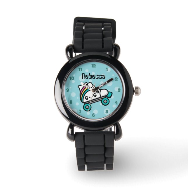 Totally Cute Doodles Roller Skate Watch (Front)
