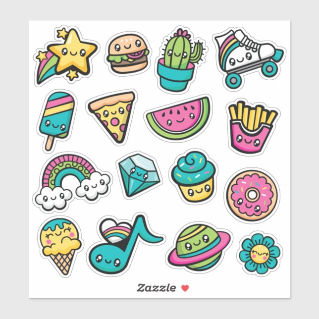 Totally Cute Doodles Vinyl (Sheet)