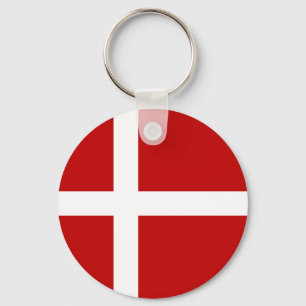 Totally Denmark Flag Keychain