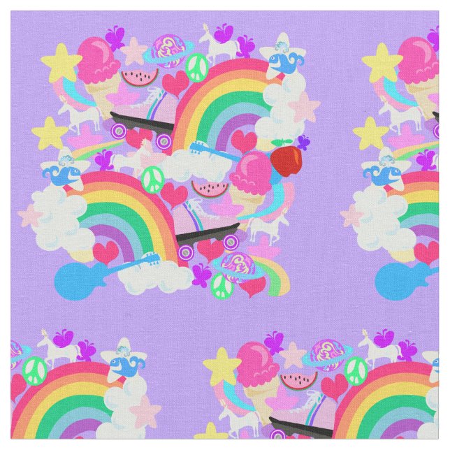 Totally Eighties Fun Explosion Fabric (Close Up)