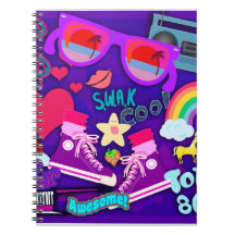 Totally Eighties Purple Collage