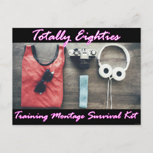 Totally Eighties Survival Kit Movie Postcard