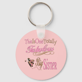 Totally Fabulous Big Sisters Keychain
